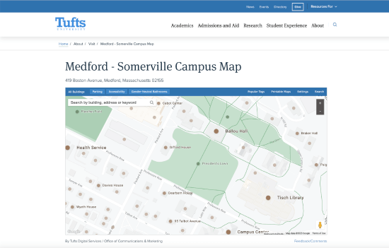 Tufts University - Campus Maps